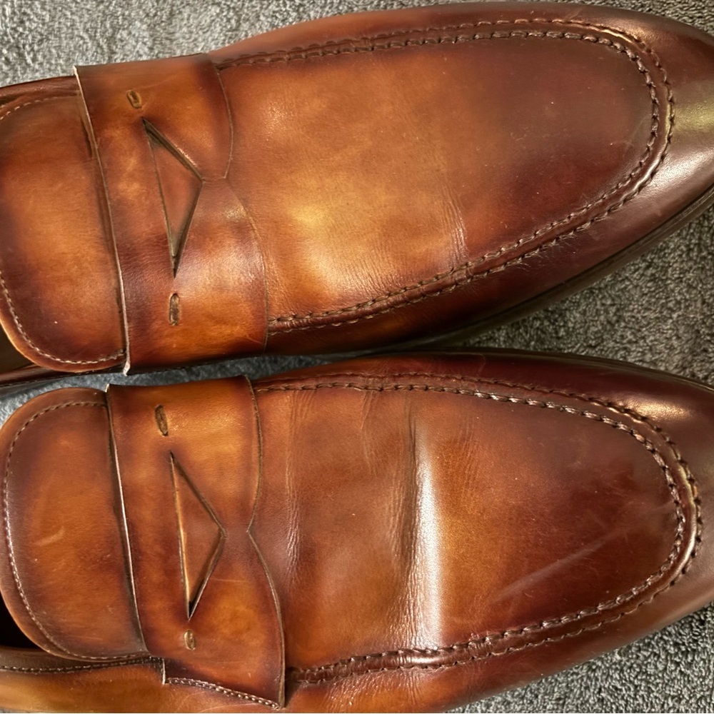 Magnanni Rich Brown‎ Leather Slip-On Loafers - Picture 10 of 12